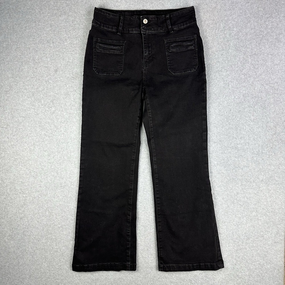 Sidefeel‎ Women's Black Wideleg Jeans Size 12